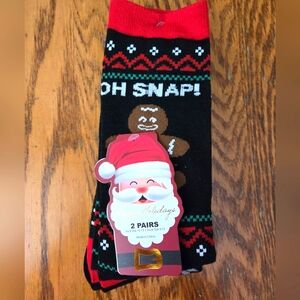 👀50% OFF🎄🧦 NWT‼️ Crest brand Variety 2-pack of Christmas Socks